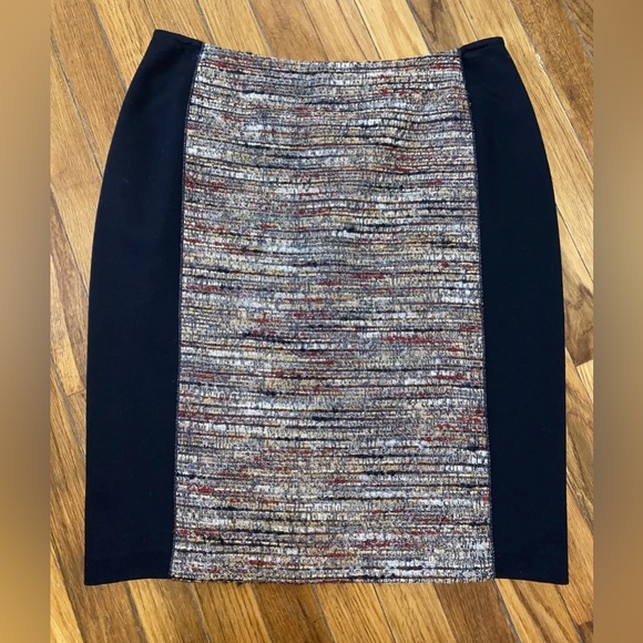 NWT $348 Lafayette 148 NY Nordstrom Eccentric Tweed Boucle Pencil Skirt 12 P - Picture 2 of 9
